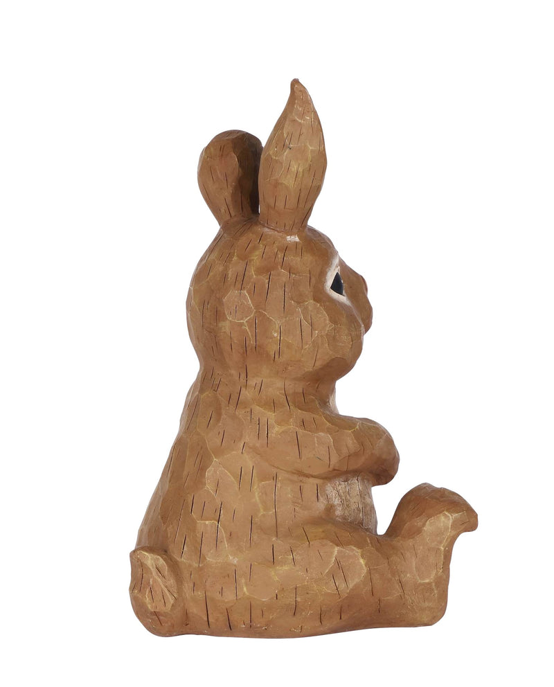 Rabbit Sitting With  Ladybug HI-LINE GIFT LTD.