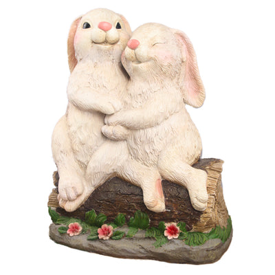 Rabbit Couple Holding Hands HI-LINE GIFT LTD.