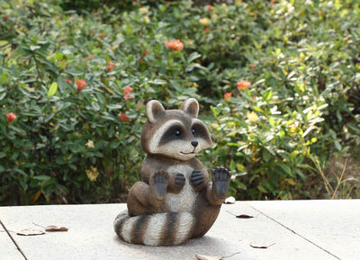 Racoon Sitting Statue HI-LINE GIFT LTD.