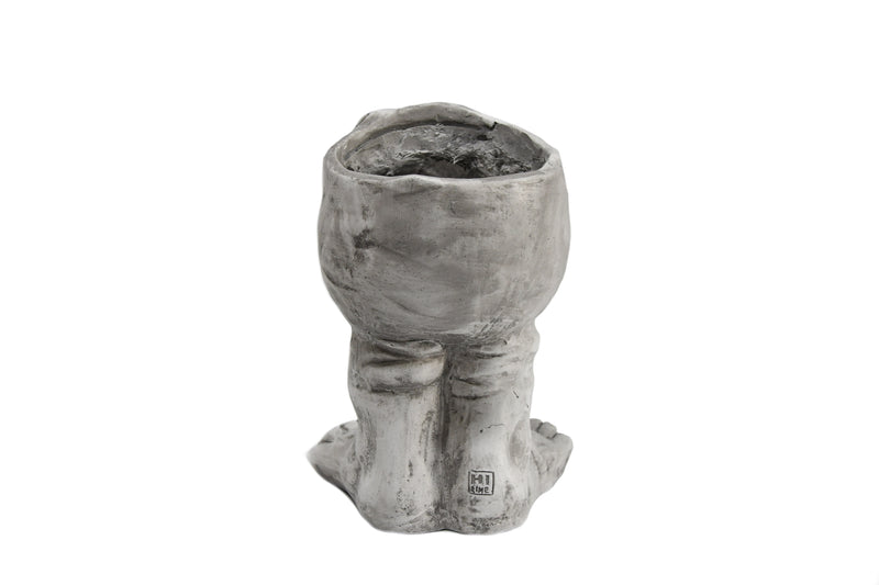 75641-B - Laughing Greenery: Sprout Smiles with Our Hilarious Funny Man Planter Pot Hi-Line Gift Ltd.