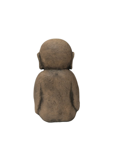 Sitting Lucky Japanese Jizo With Bowl Statue HI-LINE GIFT LTD.