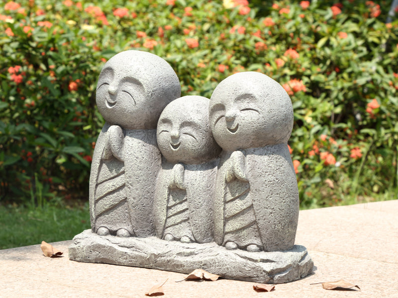 Lucky Japanese Jizo Family Praying Statue HI-LINE GIFT LTD.