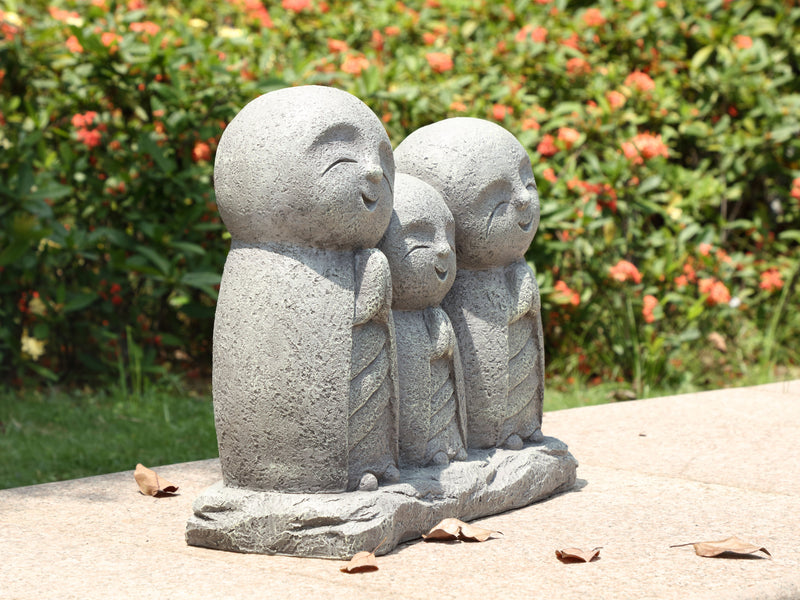 Lucky Japanese Jizo Family Praying Statue HI-LINE GIFT LTD.