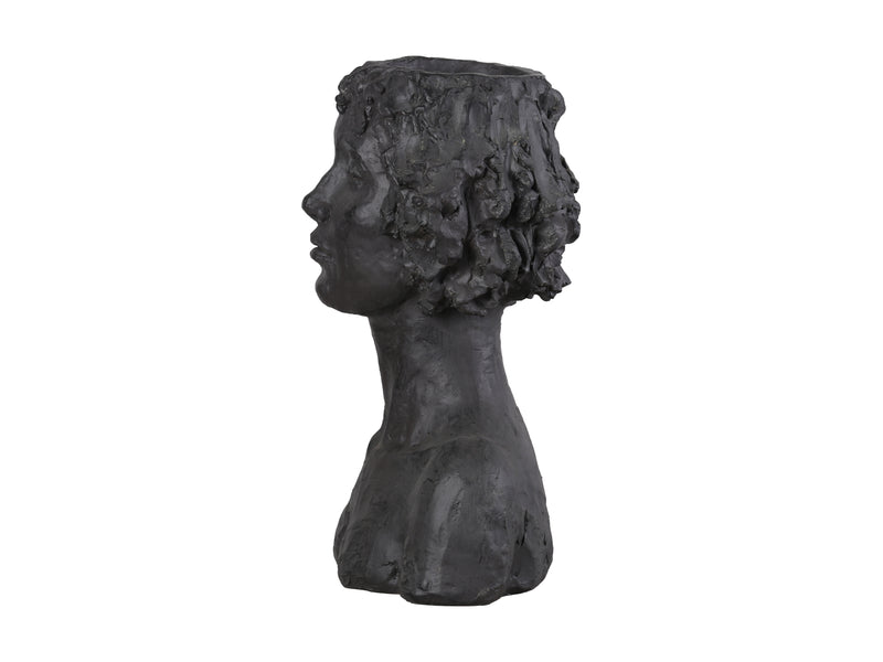 77132-A - Graceful Muse Classic Lady Head Plant Stand Statue Hi-Line Gift Ltd.