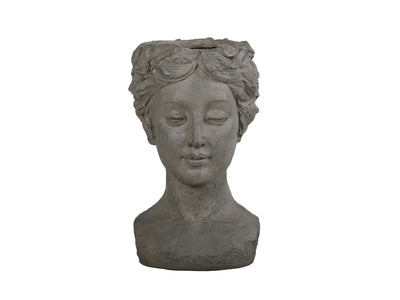 77132-B - Elegante Petite Woman Head Plant Stand Statue Hi-Line Gift Ltd.