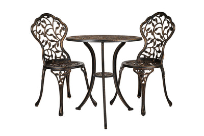 Leaves Bistro Set -  3 PCs HI-LINE GIFT LTD.