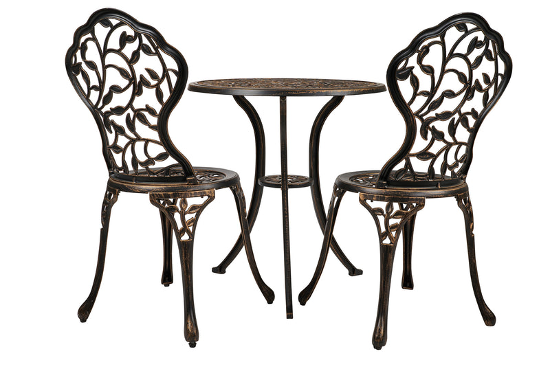 Leaves Bistro Set -  3 PCs HI-LINE GIFT LTD.