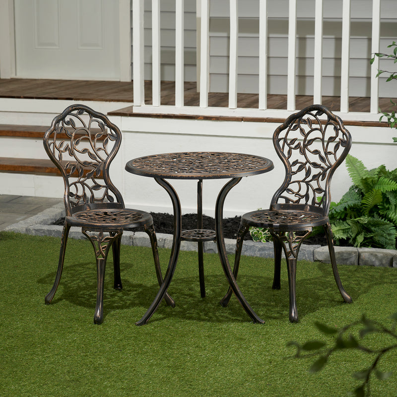 Leaves Bistro Set -  3 PCs HI-LINE GIFT LTD.