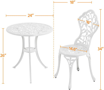 Leaves Bistro Set -  3 PCs HI-LINE GIFT LTD.