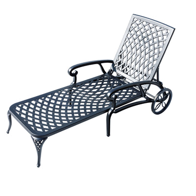 78663-BK -  Garden Grace- Black Cast Aluminium Garden Bench HI-LINE GIFT