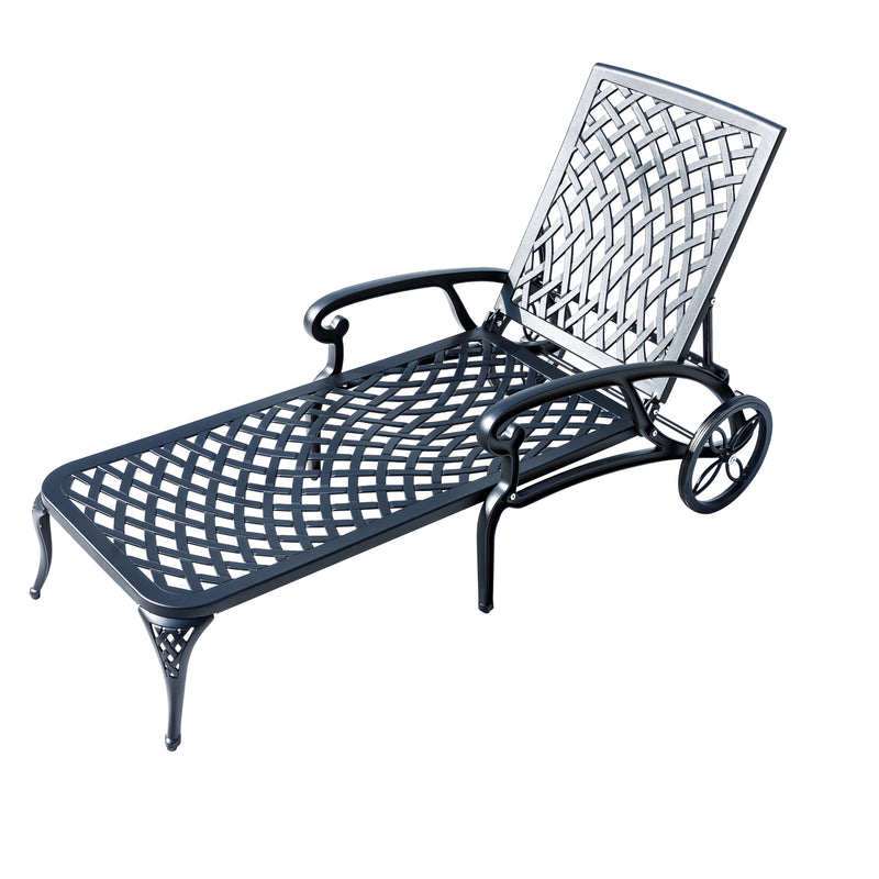 78663-BK -  Garden Grace- Black Cast Aluminium Garden Bench HI-LINE GIFT