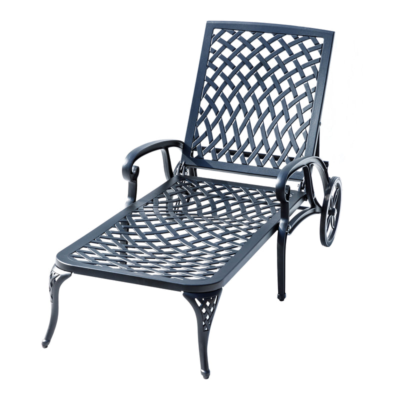 78663-BK -  Garden Grace- Black Cast Aluminium Garden Bench HI-LINE GIFT