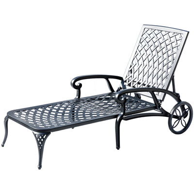 78663-BK -  Garden Grace- Black Cast Aluminium Garden Bench HI-LINE GIFT