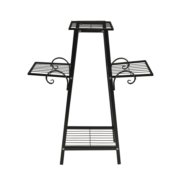 Three Tier Metal Plant Stand - Black Color HI-LINE GIFT LTD.