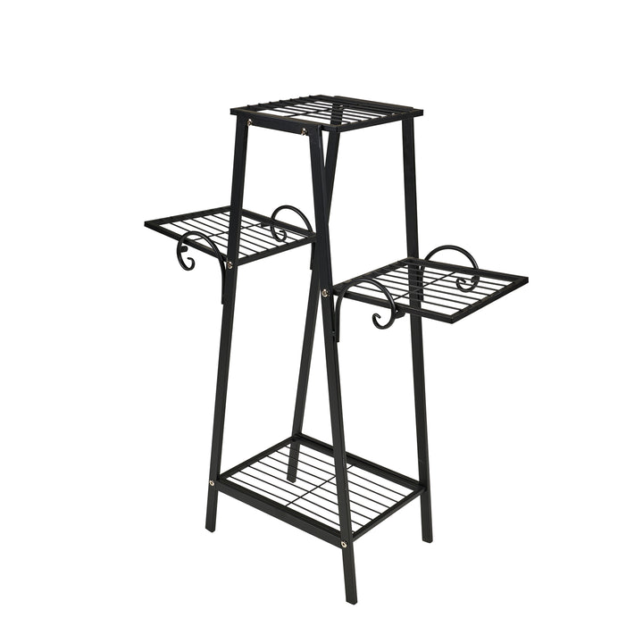 Three Tier Metal Plant Stand - Black Color HI-LINE GIFT LTD.