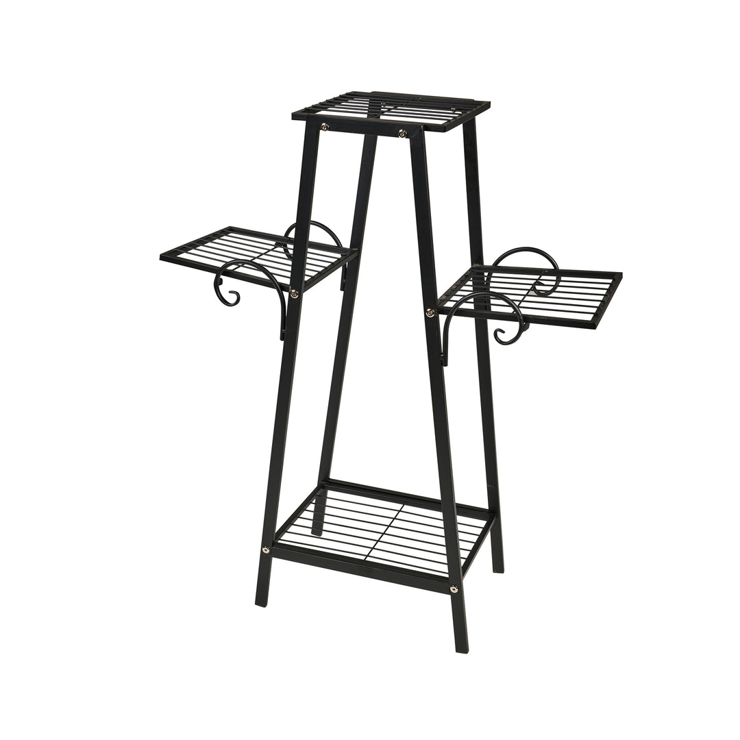 Three Tier Metal Plant Stand - Black Color HI-LINE GIFT LTD.