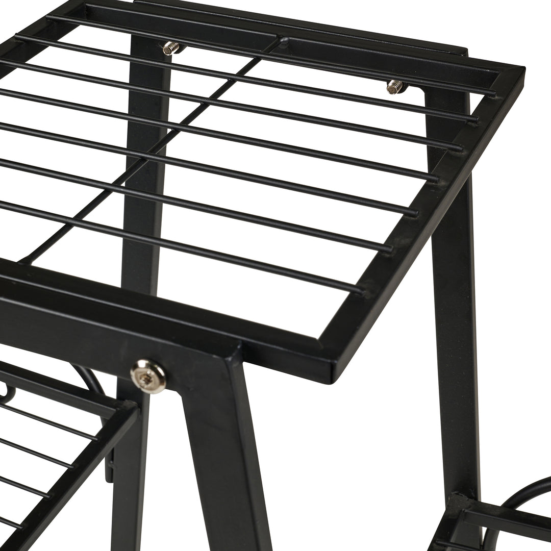 Three Tier Metal Plant Stand - Black Color HI-LINE GIFT LTD.