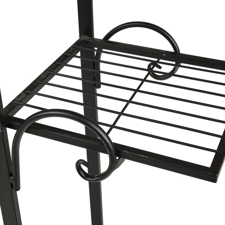 Three Tier Metal Plant Stand - Black Color HI-LINE GIFT LTD.