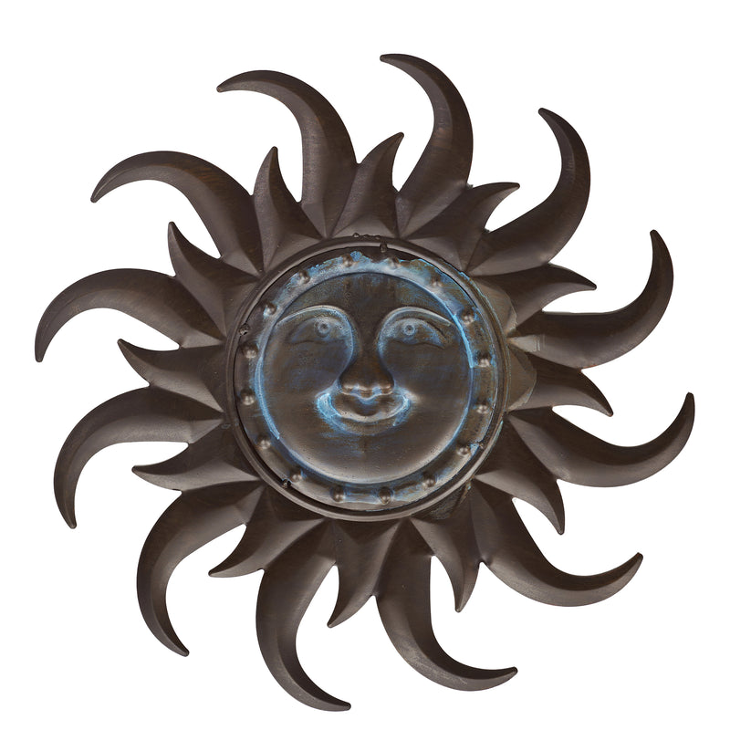 Sun face -Dark Brown-  Wall Art HI-LINE GIFT LTD.