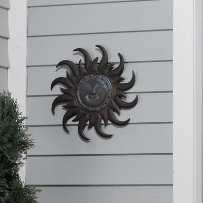 Sun face -Dark Brown-  Wall Art HI-LINE GIFT LTD.