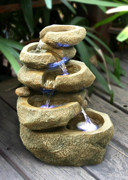 LED Fountain-Rock 5 Level HI-LINE GIFT LTD.