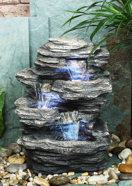 Water Fountain-Rock 4 Level HI-LINE GIFT LTD.