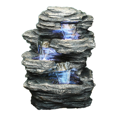 Water Fountain-Rock 4 Level HI-LINE GIFT LTD.