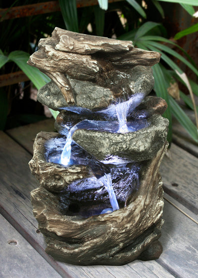 FountainLog/Stone Waterfall W/Led Hi-Line Gift Ltd.