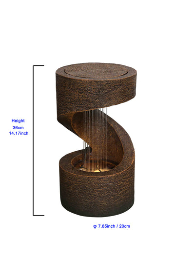 Wooden LED fountain - Water resistant HI-LINE GIFT LTD.