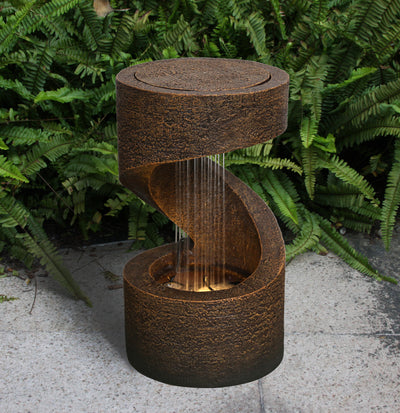 Wooden LED fountain - Water resistant HI-LINE GIFT LTD.