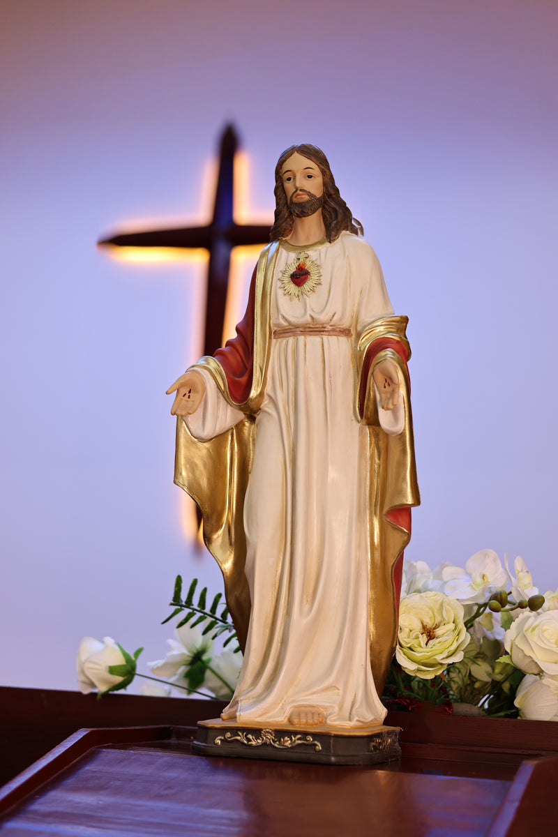 81722-12 - 12 in Sacred Heart of Jesus Statue Religious Decor