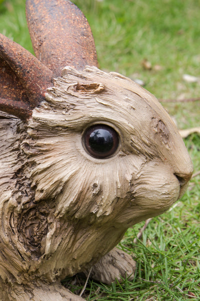 Large Driftwood Rabbit Statue Hi-Line Gift Ltd.