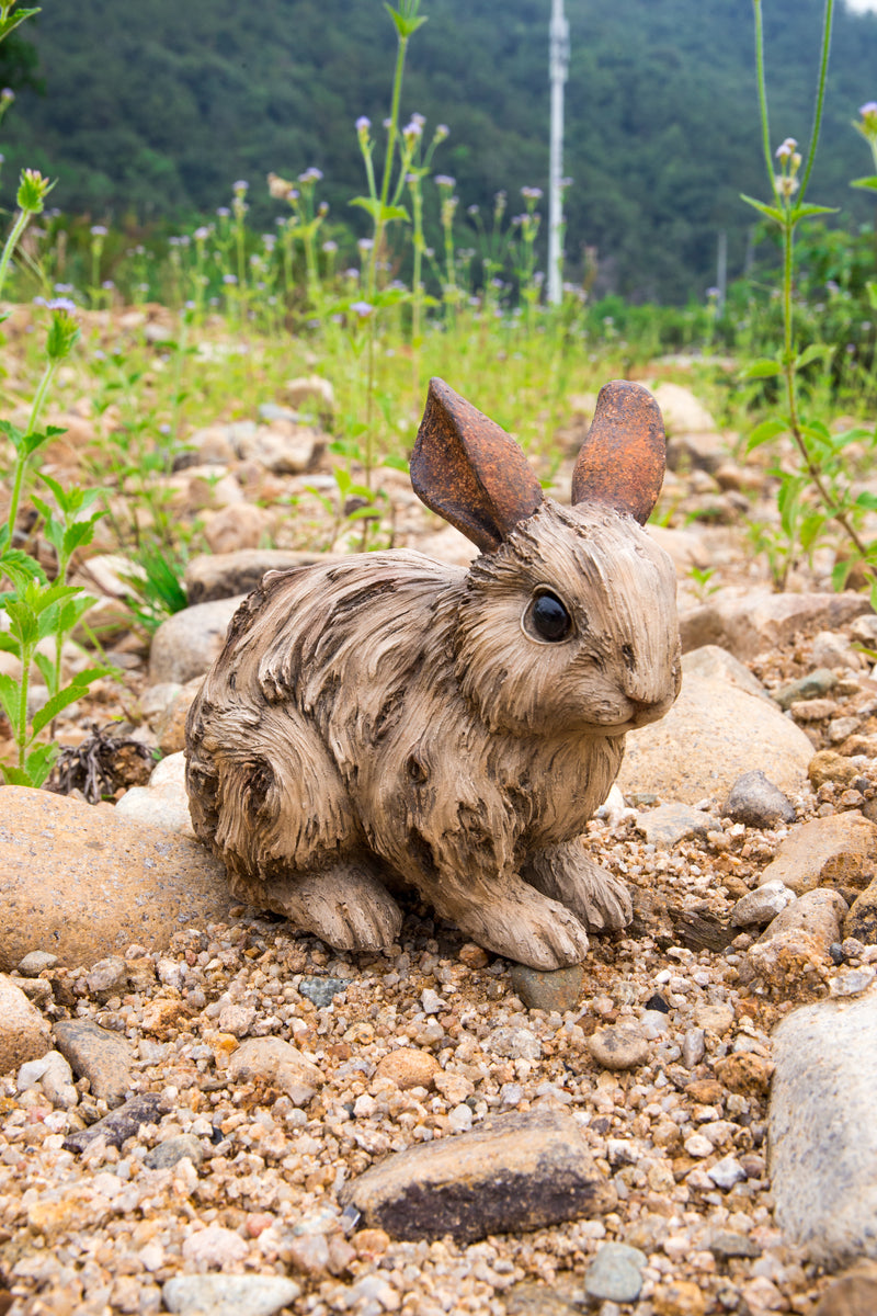 Large Driftwood Rabbit Statue Hi-Line Gift Ltd.