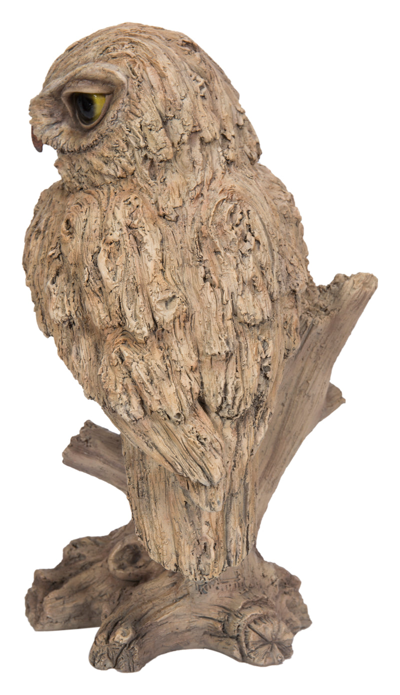 Trumpet Owl -Driftwood Look- HI-LINE GIFT LTD.