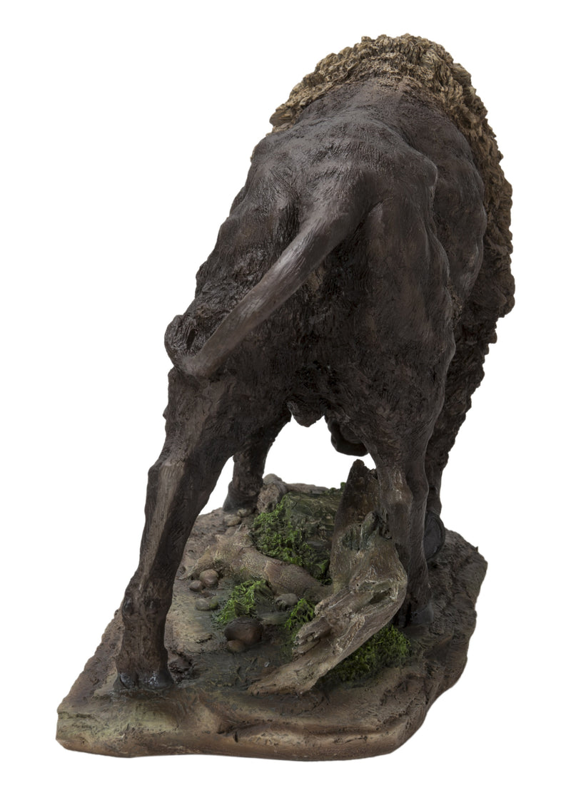 Bison Head Down - Large HI-LINE GIFT LTD.