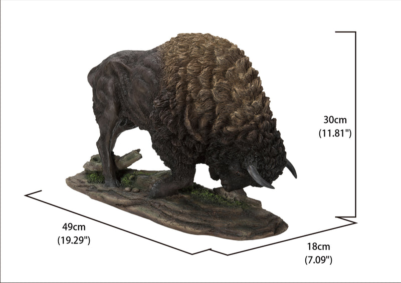 Bison Head Down - Large HI-LINE GIFT LTD.