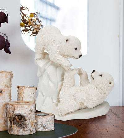 Polar Bear Cubs Playing HI-LINE GIFT LTD.