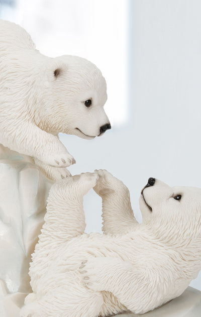 Polar Bear Cubs Playing HI-LINE GIFT LTD.