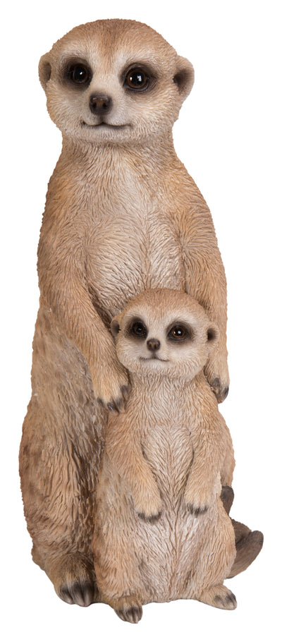 Meerkat - Mother and Baby Statue HI-LINE GIFT LTD.