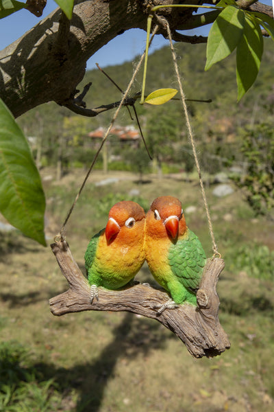 Lovebirds Statue on a Branch HI-LINE GIFT LTD.