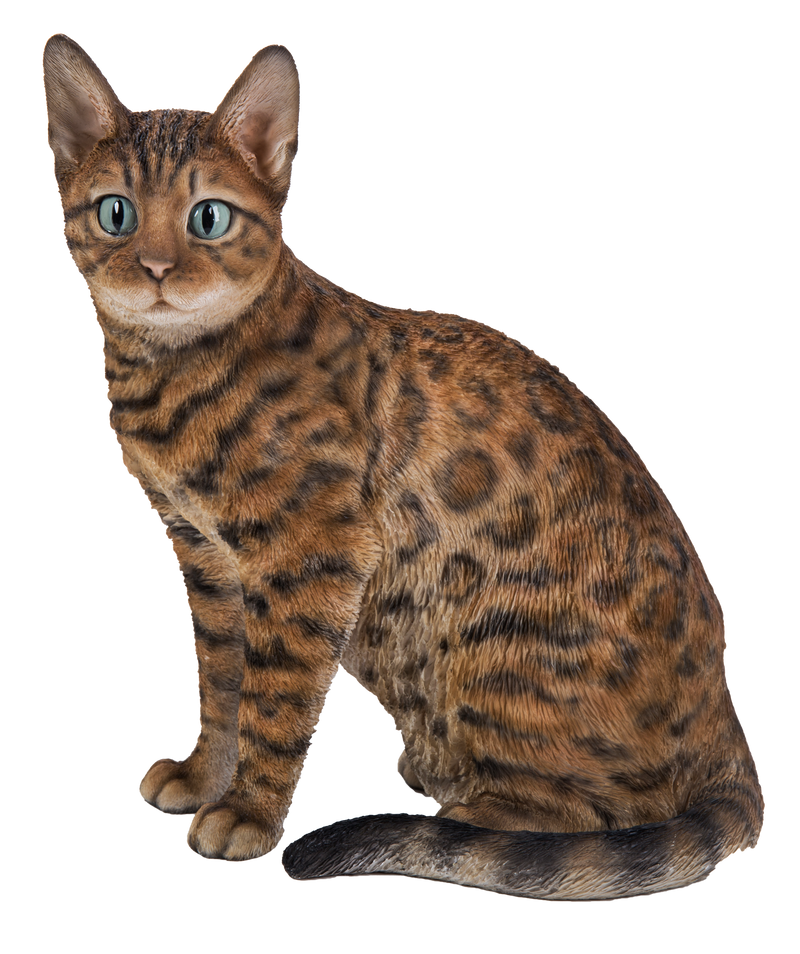 Sitting Bengal Cat Statue HI-LINE GIFT LTD.