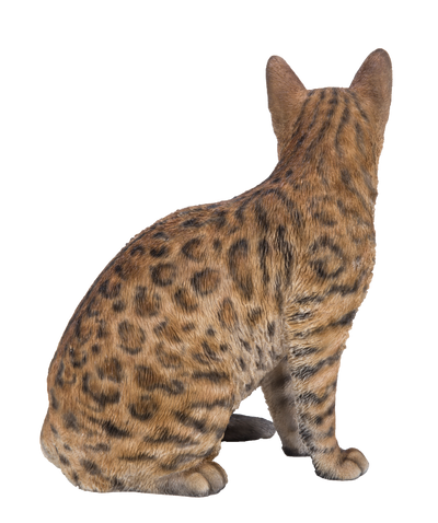 Sitting Bengal Cat Statue HI-LINE GIFT LTD.