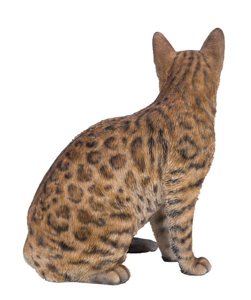 Sitting Bengal Cat Statue HI-LINE GIFT LTD.