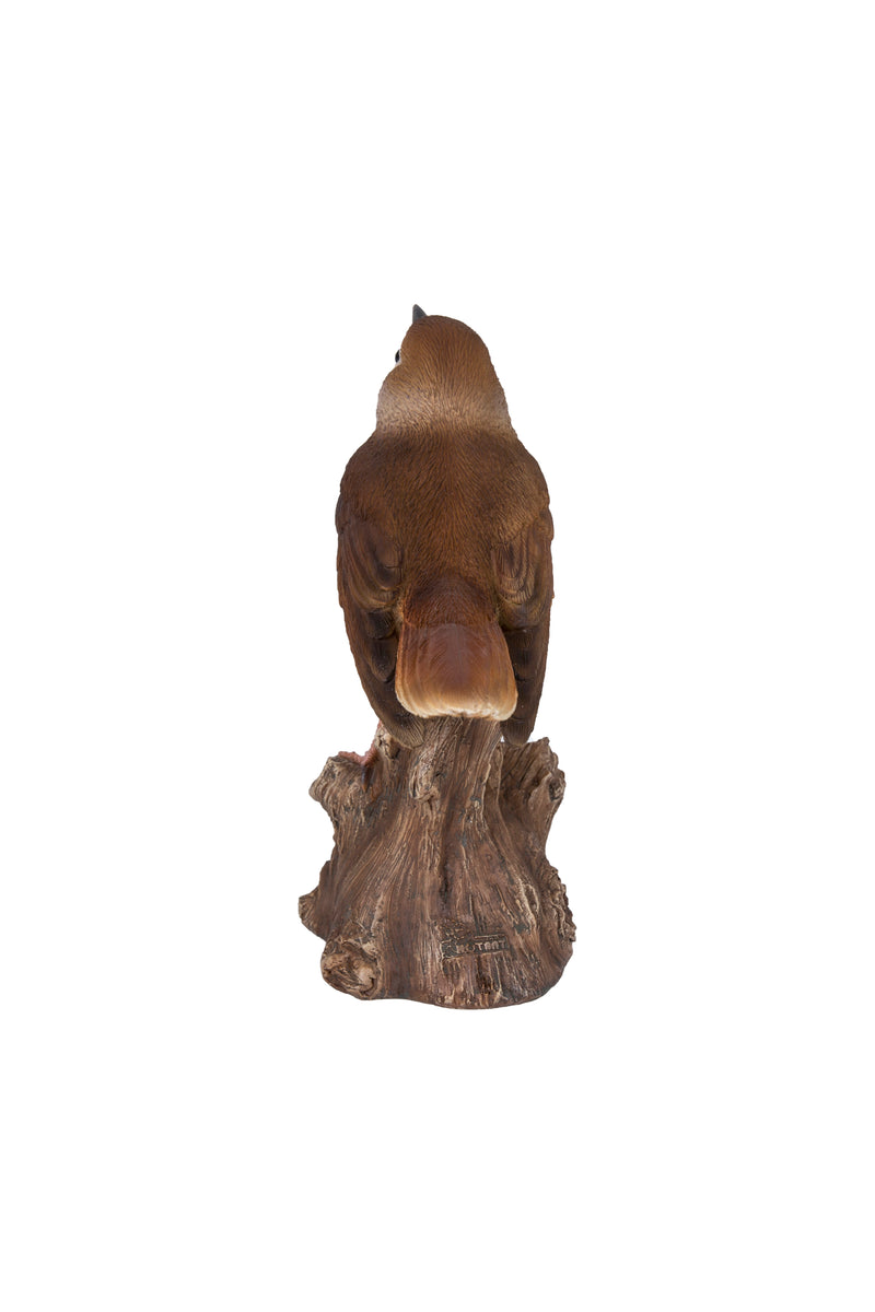 Singing Nightingale Standing Stump- Statue HI-LINE GIFT LTD.