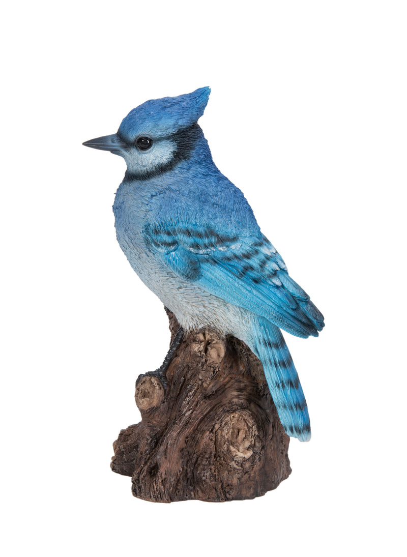 Motion Activated Singing Blue Jay Statue HI-LINE GIFT LTD.