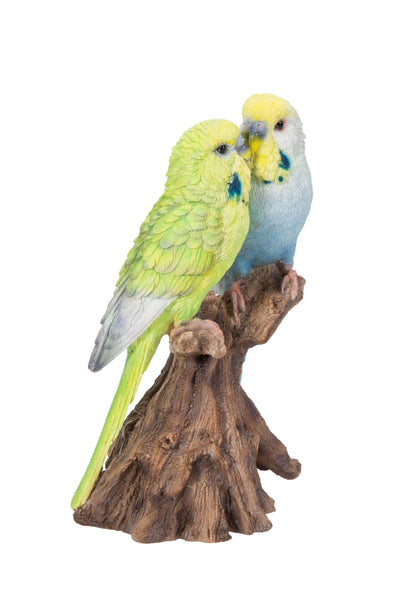 Motion Activated Singing Couple Budgerigar Statue HI-LINE GIFT LTD.