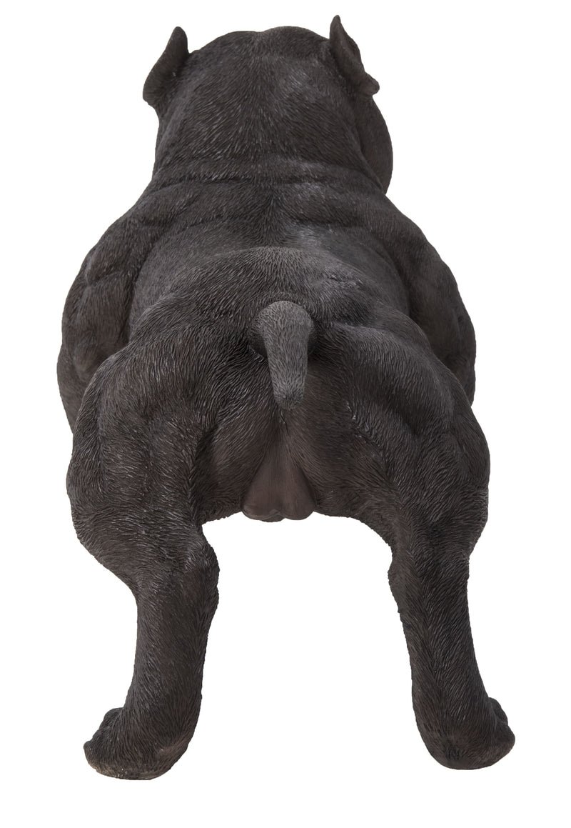 Walking Black Bully Dog Statue Hi-Line Gift Ltd.