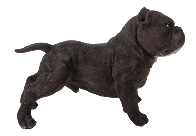 Walking Black Bully Dog Statue Hi-Line Gift Ltd.