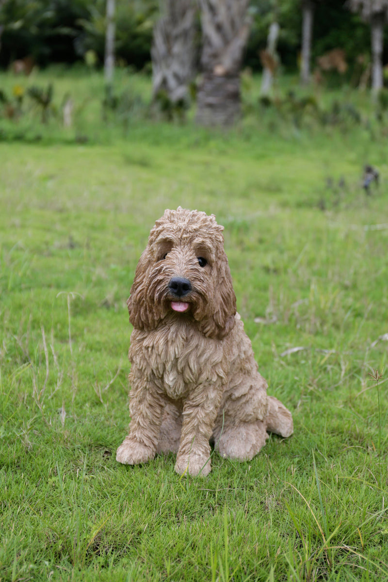 Large Sitting CreamColoured Cockapoo Hi-Line Gift Ltd.