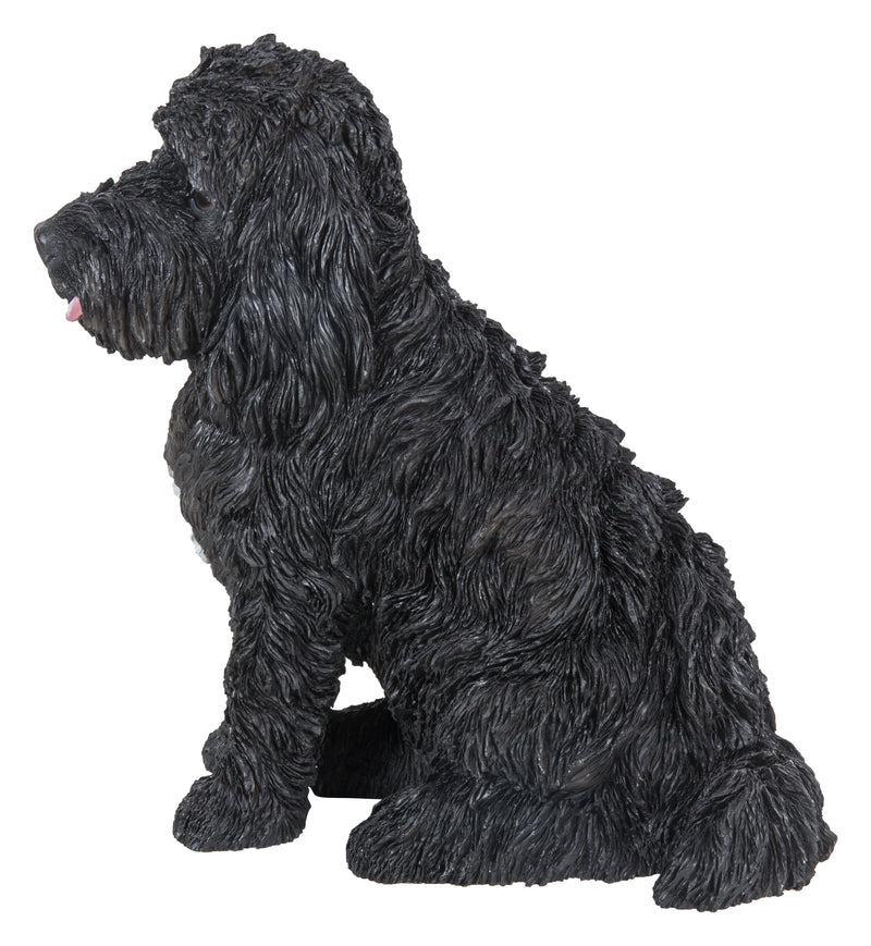 Large Sitting Black Colored Cockapoo Hi-Line Gift Ltd.